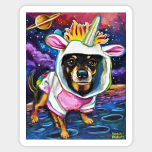 Sabu the Magical Chihuahua in Space Sticker